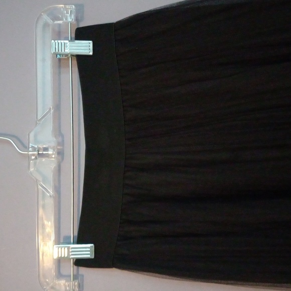 Cecil Mcbee Black Mesh Midi Skirt - Picture 4 of 5